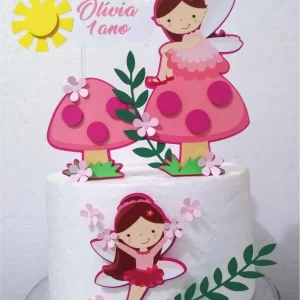 Arquivo Topo de Bolo Fada Jardim Studio