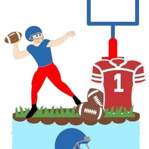 Arquivo Topo de Bolo Futebol Americano Studio