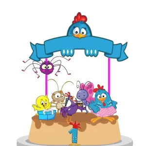 Arquivo Topo de Bolo Galinha Pintadinha Studio