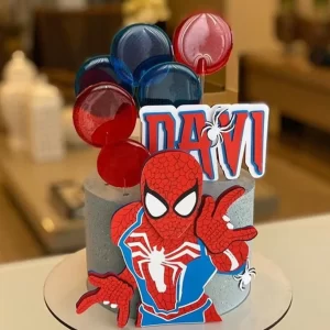 Arquivo Topo de Bolo Homem Aranha Studio