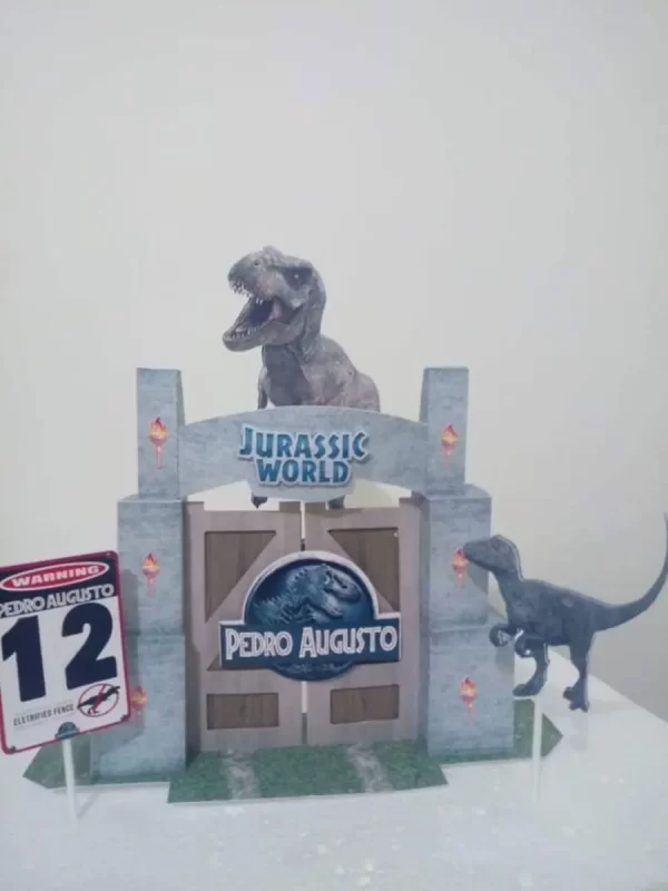 Arquivo Topo de Bolo Jurassic World Studio