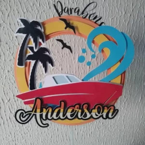 Arquivo Topo de Bolo Lancha Studio