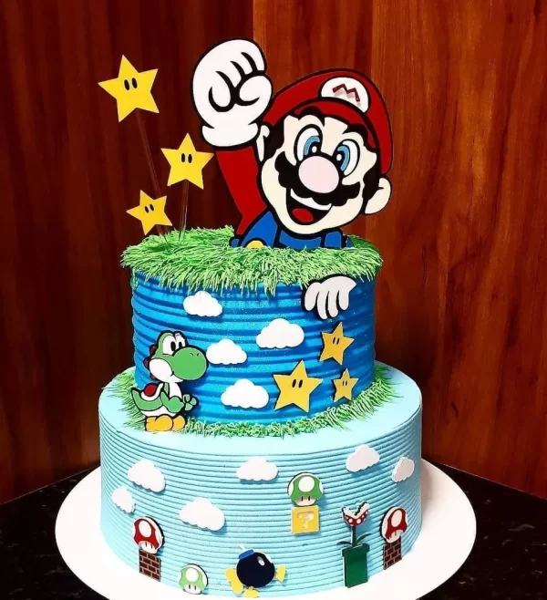 Arquivo Topo de Bolo Mario Bros Studio