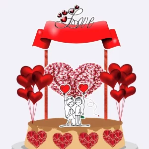 Arquivo Topo de Bolo Namorados Studio