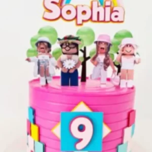 Arquivo Topo de Bolo Roblox Menina Studio