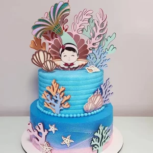 Arquivo Topo de Bolo Sereia Baby Studio