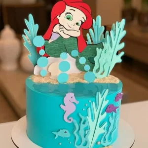 Arquivo Topo de Bolo Sereia Cute Studio