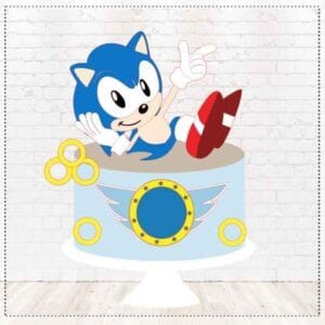 Arquivo Topo de Bolo Sonic Menino Studio
