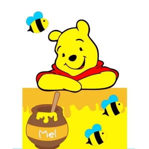 Arquivo Topo de Bolo Ursinho Pooh Studio