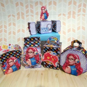 Arquivo de Corte Gamer Girl Studio, Png e Pdf