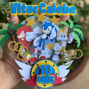 Arquivo de Corte Topo de Bolo Sonic Studio