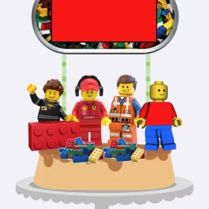 Festa Digital Topo de Bolo Lego Studio