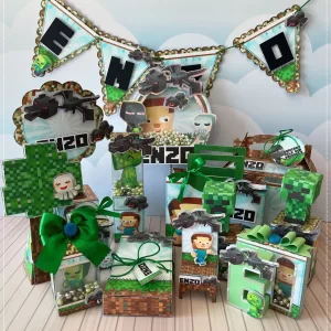 Festa Pronta Minecraft Studio, Png e Pdf