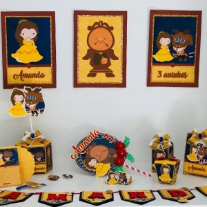 Festa Tema Bela e a Fera Studio e Pdf