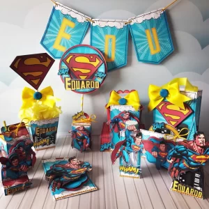Festa Tema Super Homem Studio, Png e Pdf