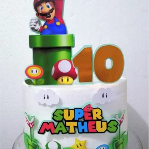 Festa Topo Bolo Super Mario Studio
