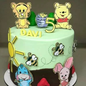 Festa Topo Bolo Ursinho Pooh Studio