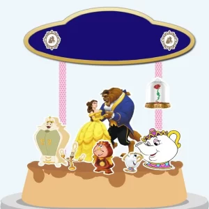 Festa Topo de Bolo A Bela e a Fera Studio