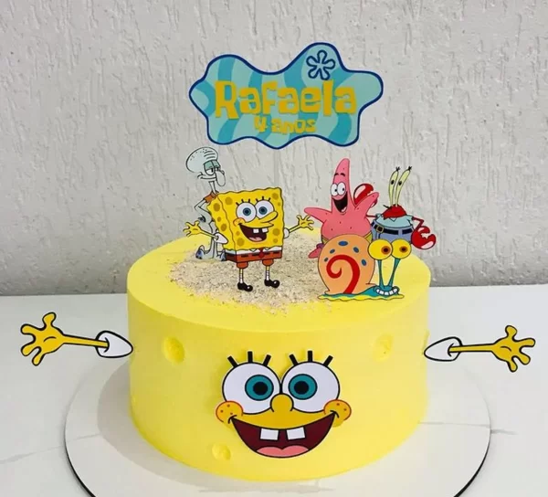 Festa Topo de Bolo Bob Esponja Studio