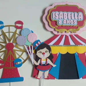Festa Topo de Bolo Circo Menina Studio