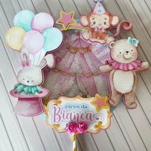 Festa Topo de Bolo Circo Rosa Studio