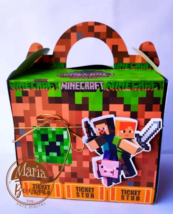 Maleta Explosiva Minecraft Studio e Pdf