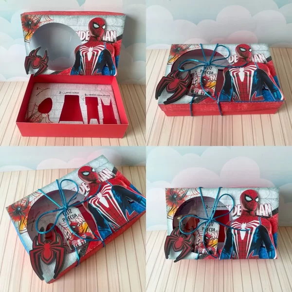 Mini Confeiteiro Homem Aranha Studio, Png e Pdf