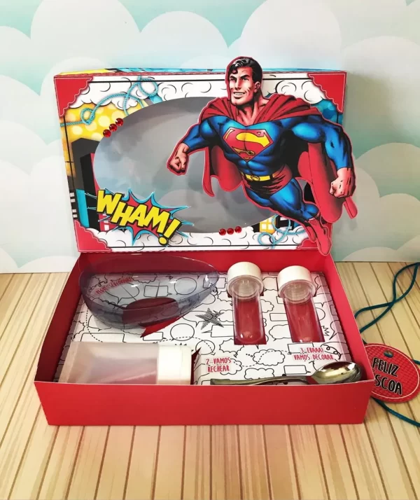 Mini Confeiteiro Super Homem Studio, Png e Pdf