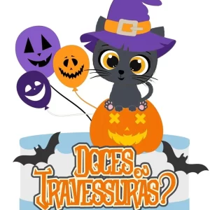 Molde Digital Topo Bolo Halloween Studio