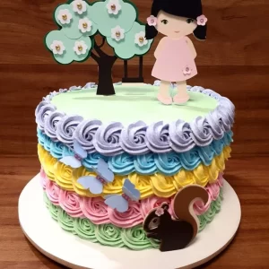 Molde Digital Topo de Bolo Jardim Studio