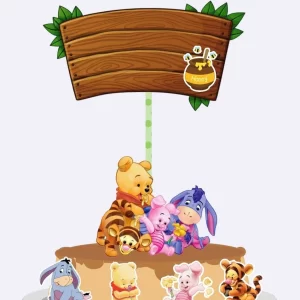 Molde Topo Bolo Ursinho Pooh Studio