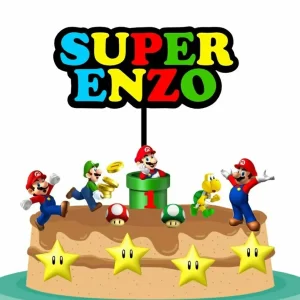 Molde Topo De Bolo Super Mario Studio