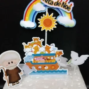 Molde Topo de Bolo Arca de Noé Studio