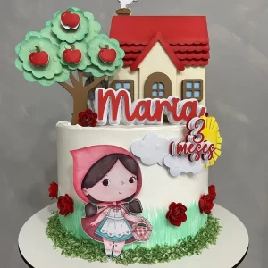 Molde Topo de Bolo Chapeuzinho Studio