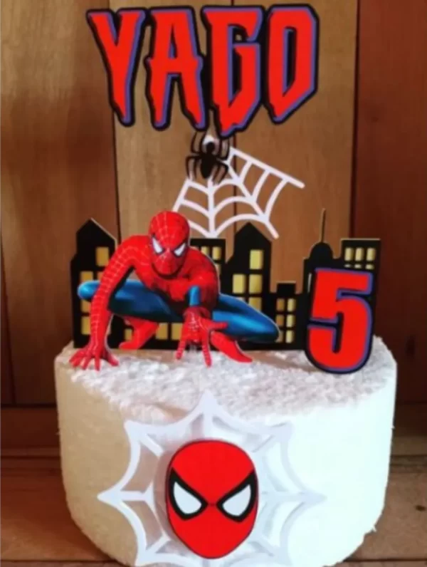 Molde Topo de Bolo Homem Aranha Studio