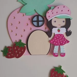 Molde Topo de Bolo Moranguinho Studio