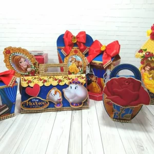 Molde de Festa Bela e a Fera Studio e Pdf