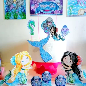 Moldes de Festa Sereia Studio e Pdf