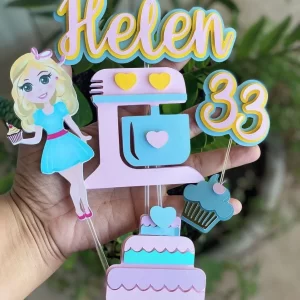 Tema Digital Topo Bolo Confeitaria Studio