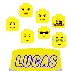 Tema Digital Topo de Bolo Lego Studio