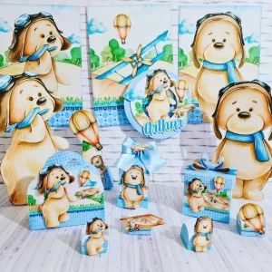 Tema Digital Ursinho Aviador Studio e Pdf