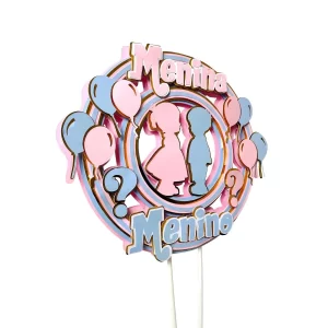 Tema Topo Bolo Chá Revelação Studio