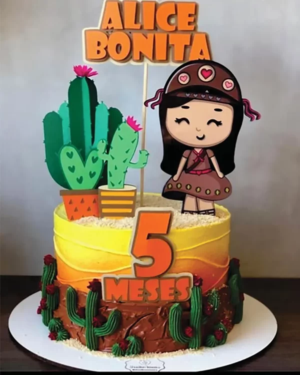 Tema Topo De Bolo Maria Bonita Studio