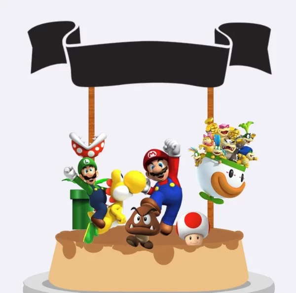 Tema Topo De Bolo Super Mario Studio