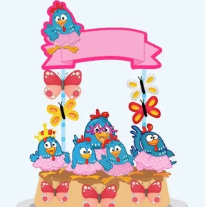 Tema Topo Galinha Pintadinha Rosa Studio