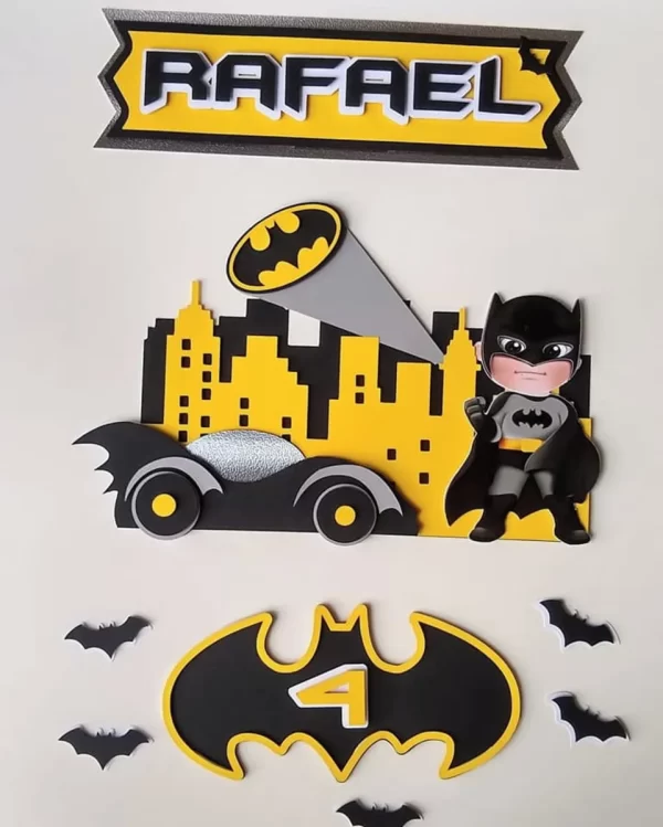 Tema Topo de Bolo Batman Studio