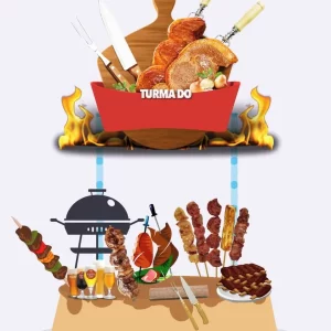 Tema Topo de Bolo Churrasco Studio