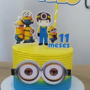 Tema Topo de Bolo Minions Studio