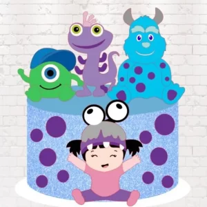 Topo De Bolo Digital Monstros Sa Studio