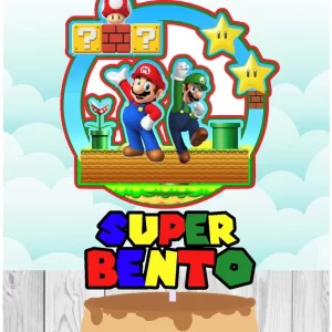 Topo De Bolo Digital Super Mario Studio